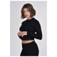 Target Γυναικεία μακρυμάνικη μπλούζα Crop Top Long Sleeve "Rib Viscose"